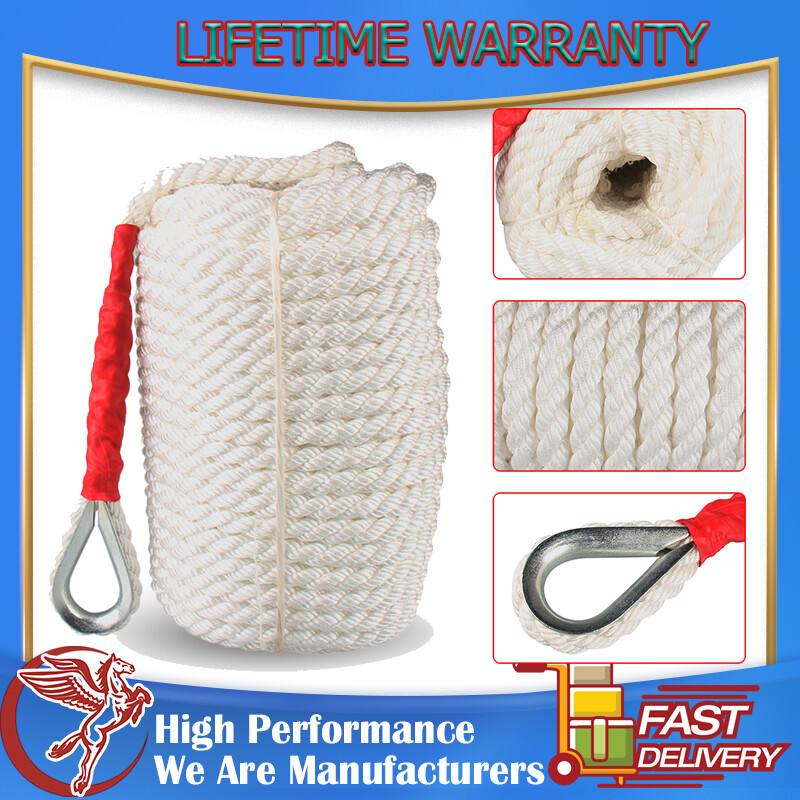 Heavy Duty White Polypropylene Rope Sheathed 3/4