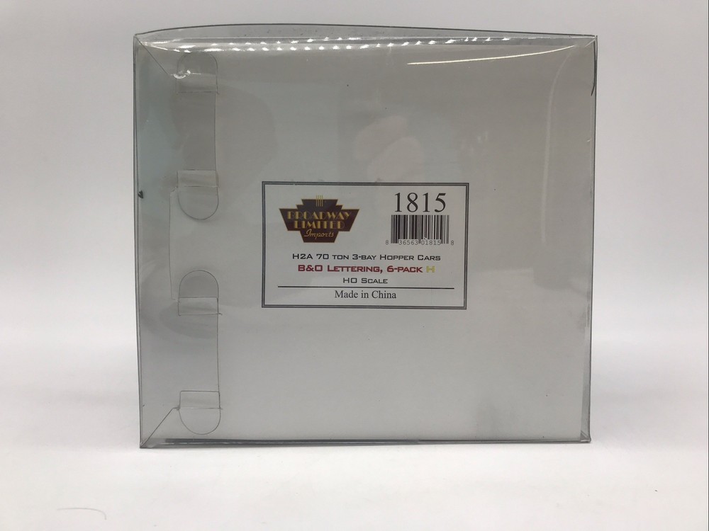 HO Scale BLI #1815 H2A 70 Ton 3-Bay Hopper Cars B&O (6-pack H) CBN