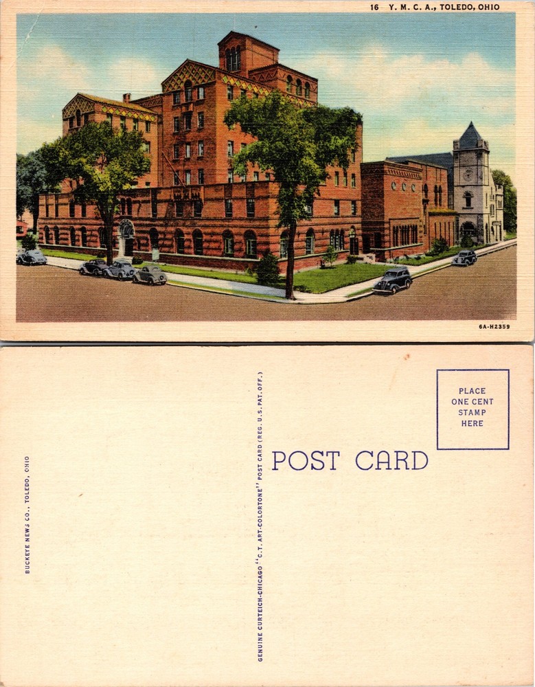 YMCA Building Toledo Ohio OH Postcard