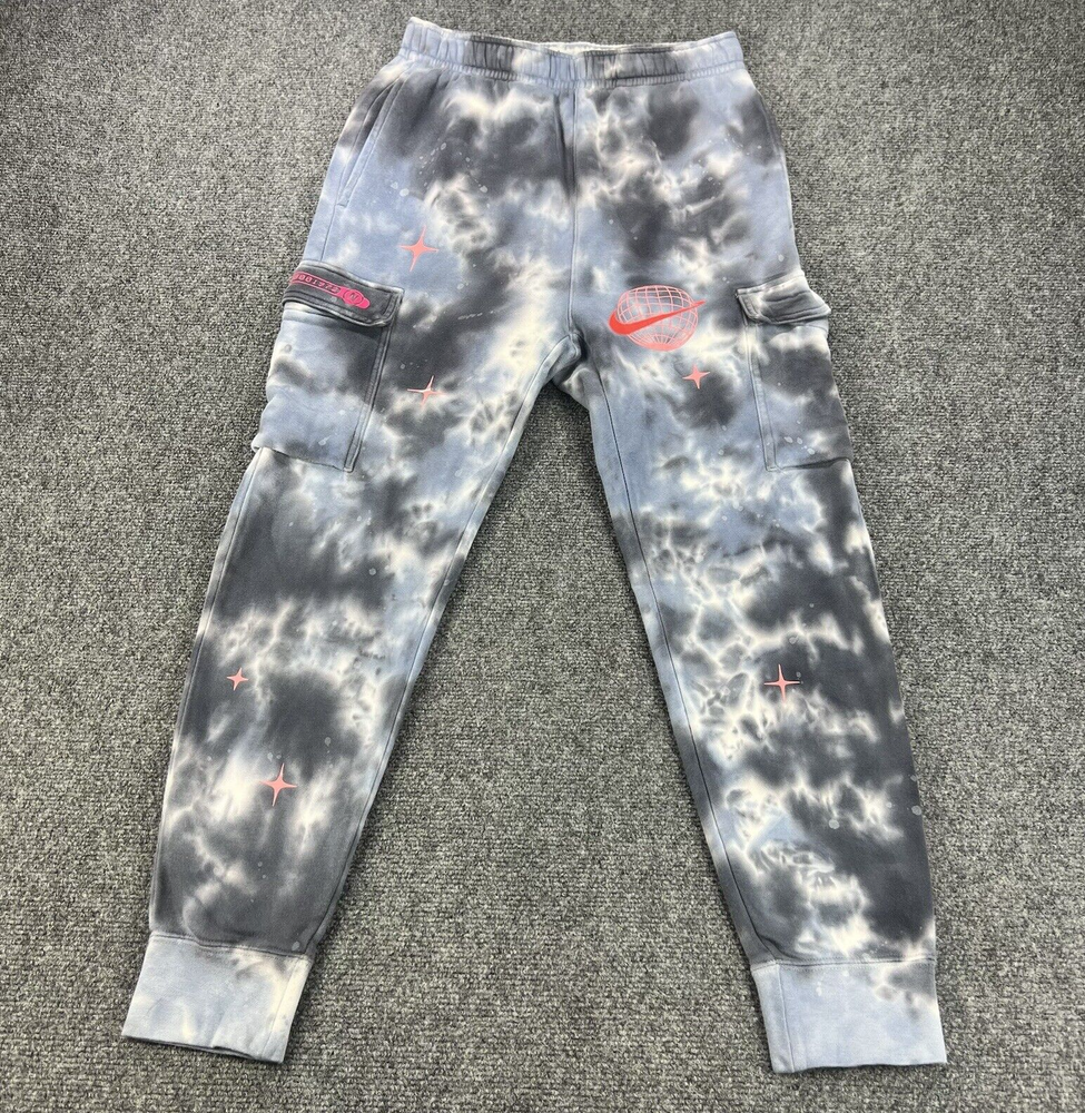 Nike Joggers Men’s Small Club Space Wave Galaxy Cargo Sweatpants