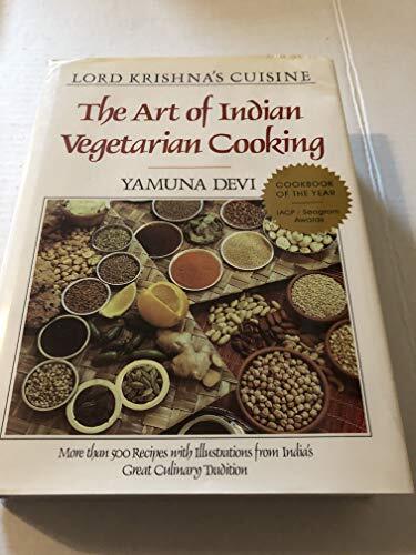 Lord Krishna's Cuisine Indian Vegetarian Cooking Hardcover by Yamuna Devi 1987