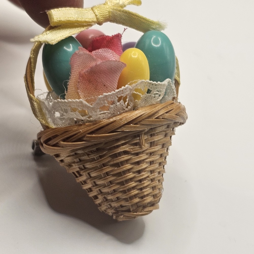 Easter Egg Brooch Pin Avon Vintage Spring Bunny