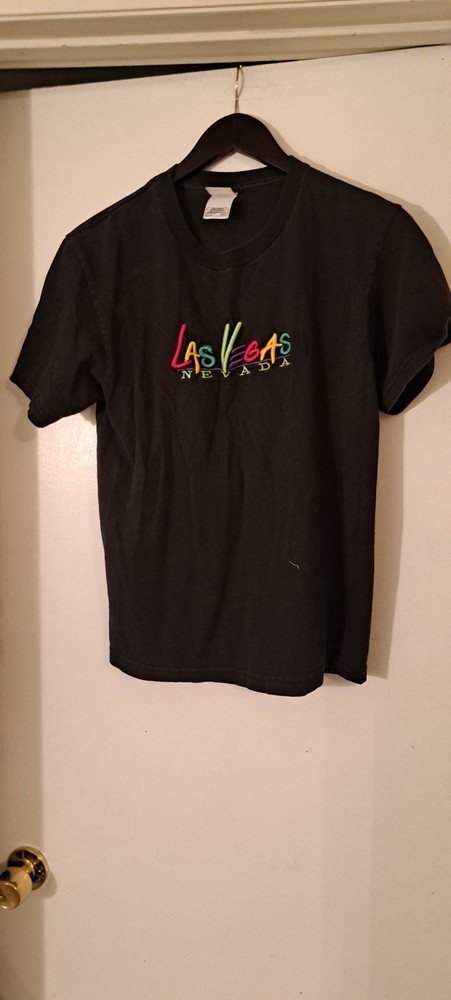 Unisex T-Shirt Las Vegas Black Shirt Size Medium