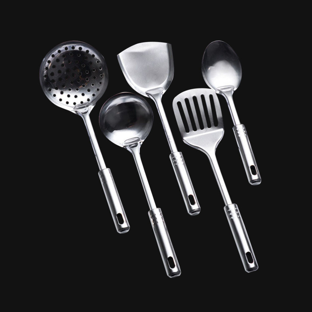 5 Pcs Stainless Steel Spatula Stainless Steel Kitchen Utensils
