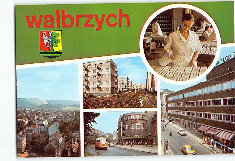 Postcard Scenes & Views Wałbrzych Poland