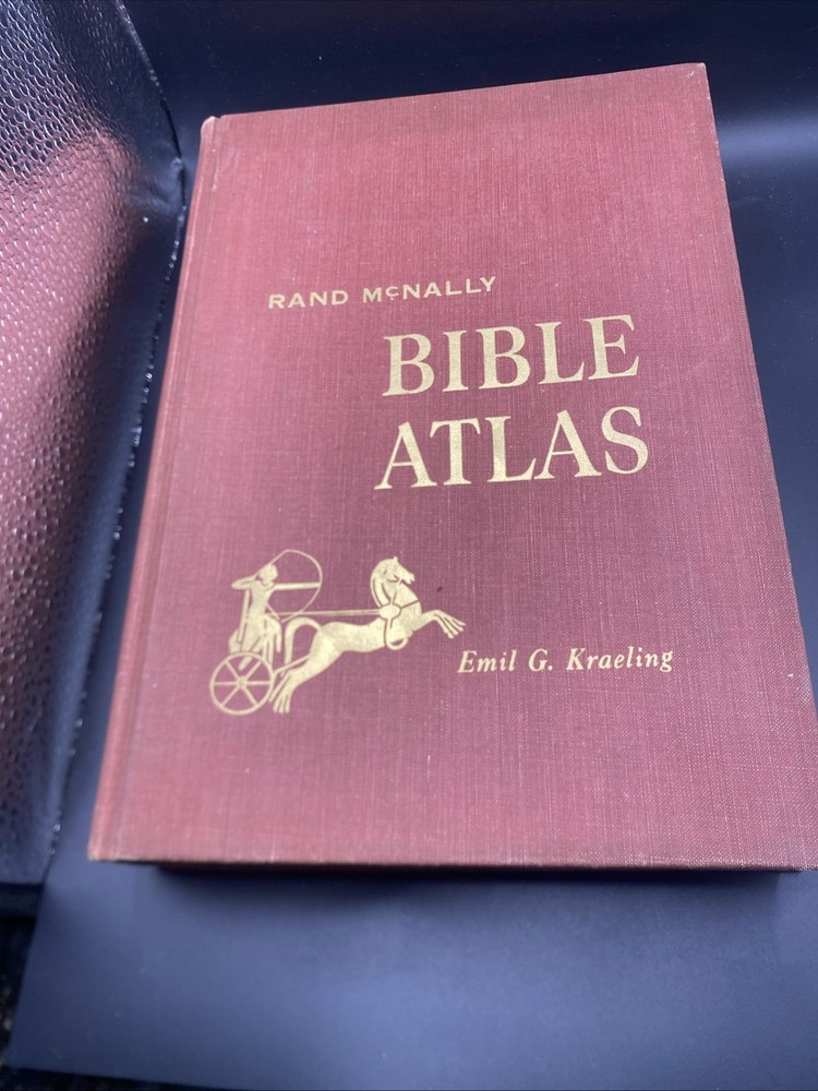 Rand McNally Bible Atlas by Emil G. Kraeling 1952 Hardcover Vintage Maps Book