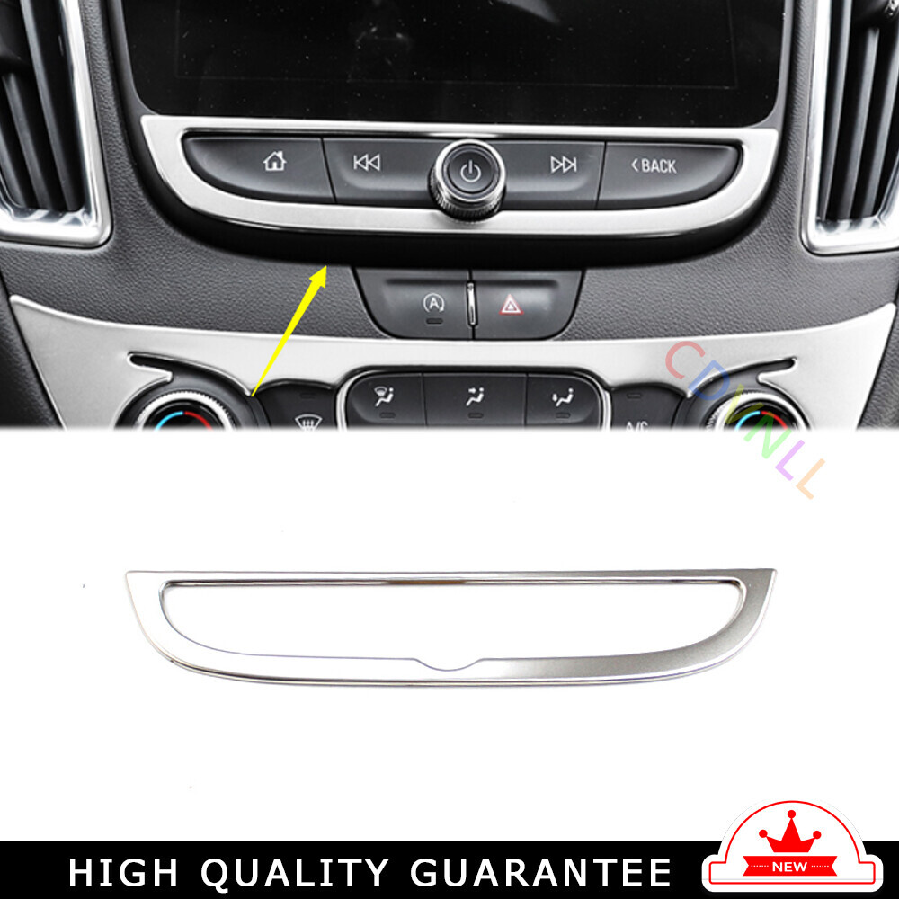 Chevrolet Malibu 16-21 Silver Steel Middle Console Navigation Button Trim