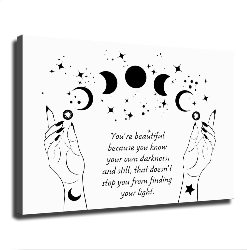 Gothic Witchy Inspirational Positive Women Quotes Poster Modern High Definition
