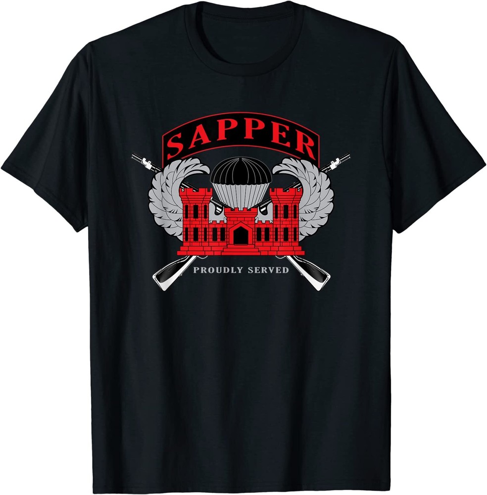 NEW LIMITED U.S. Army Combat Engineers Sapper T-Shirt