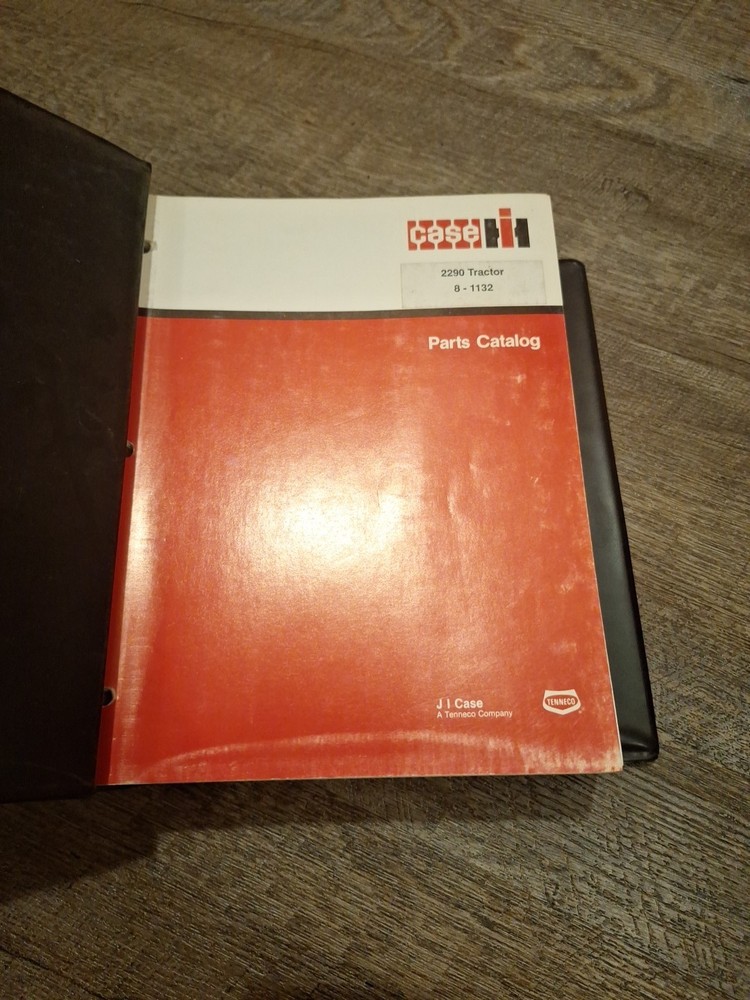 Case 2290 and 2390 Tractor Parts Catalogs With Binder