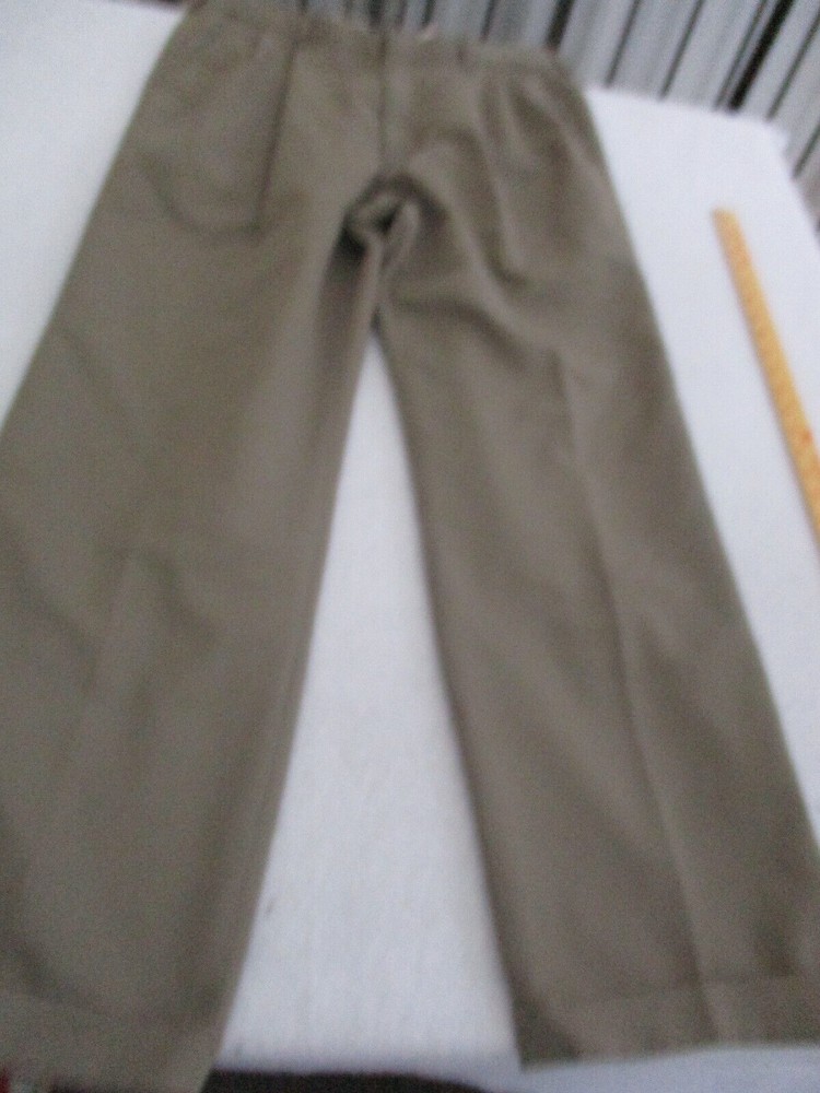 haggar pleated front brown pants sz 36 x 29