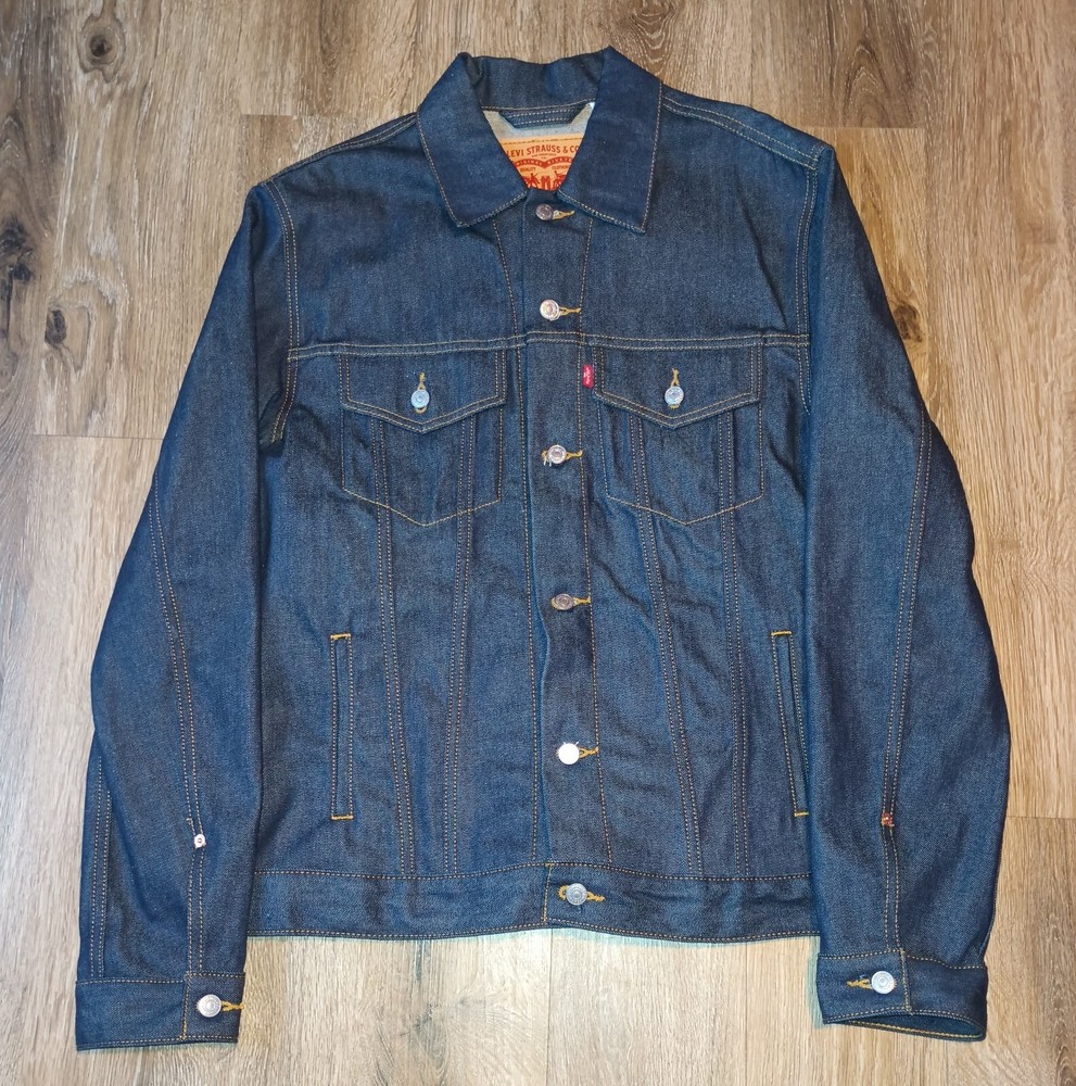 Levi’s Trucker Jacket XL Blue Dark Wash Denim Jean NWOT