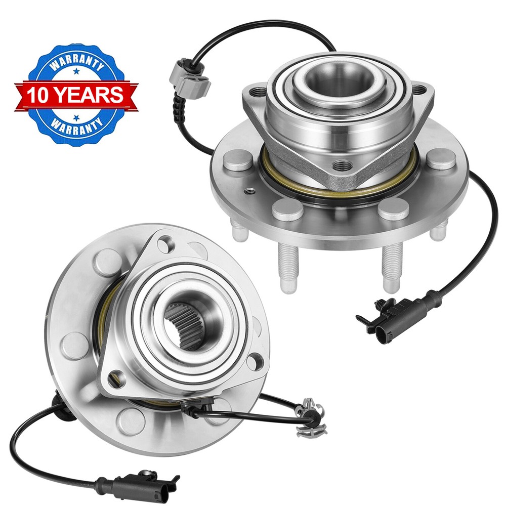 Pair of Front Wheel Bearing Hubs for 07-13 Chevy Suburban Silverado 1500 & GMC Sierra 4WD