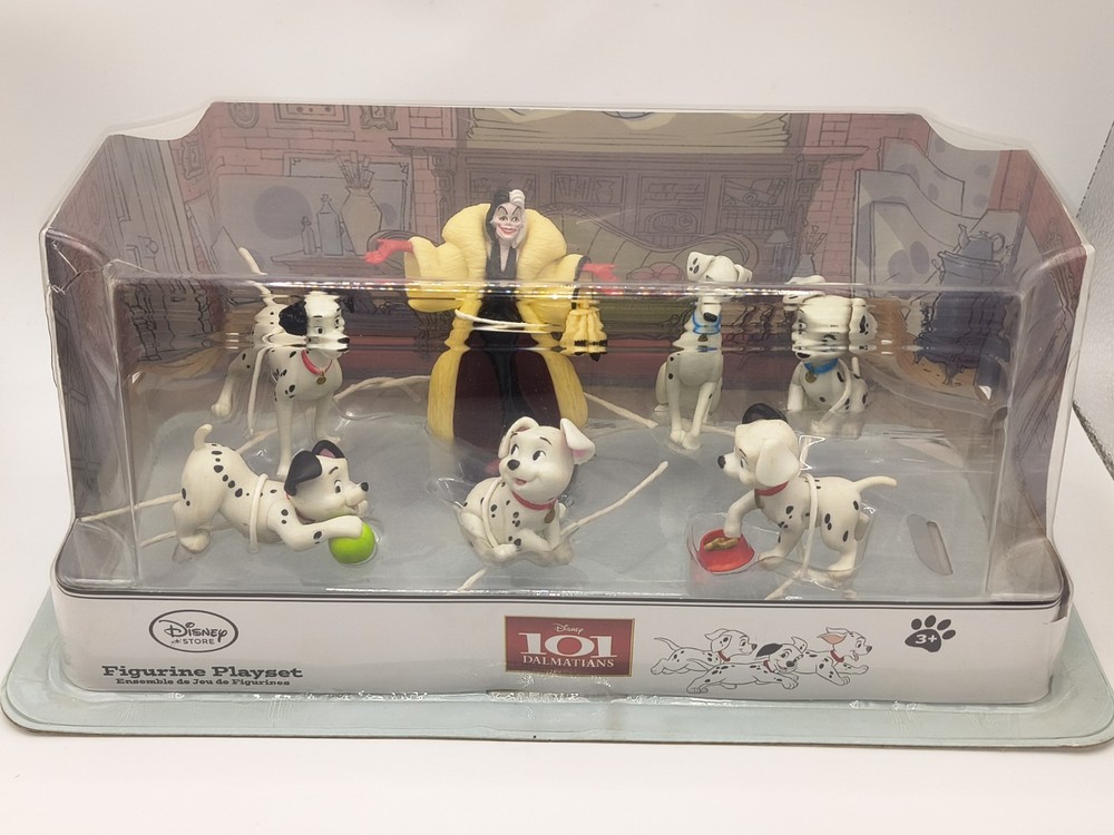 Disney Store 101 DALMATIANS Figurine Playset 7 Piece Figures New