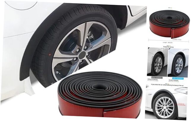 20Ft Car Wheel Arch Trim, Fender Flares Arches Wing Expander Car Wheel Eyebrow