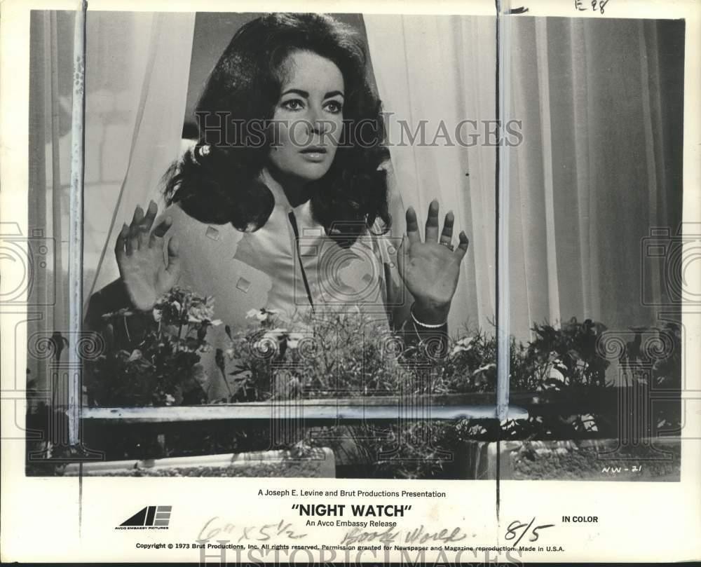 1973 Press Photo Actress Elizabeth Taylor Starring in 