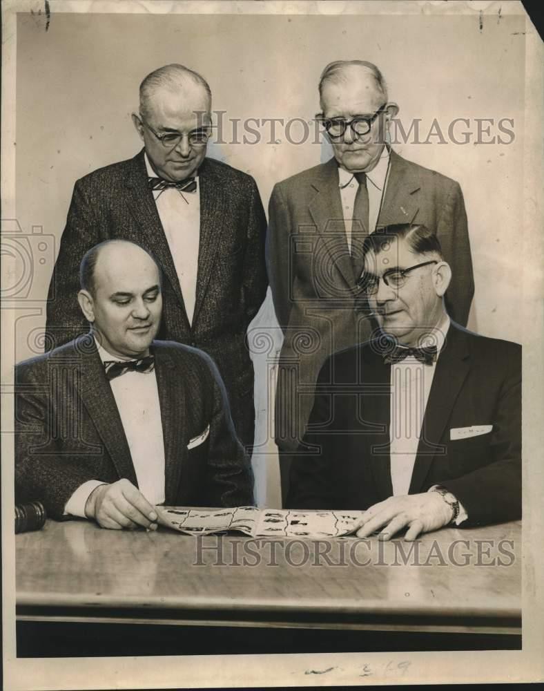 1959 Press Photo Officers of Carrollton Business Men's Association in Louisiana