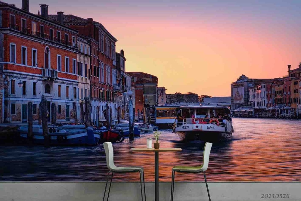 3D Venice Water City Landscape Wall Murals Wallpaper Murals Wall Sticker