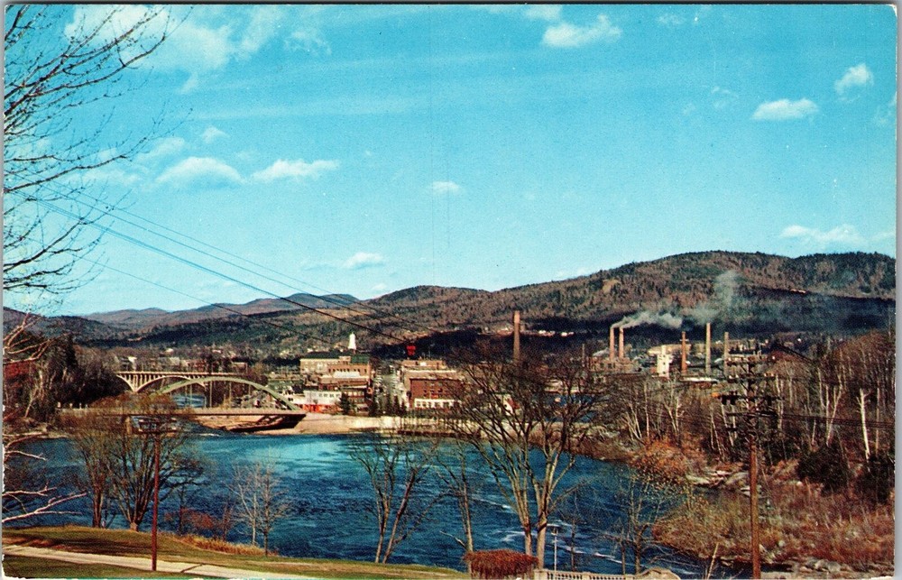 Rumford ME-Maine, Scenic View Town Area, Vintage Postcard