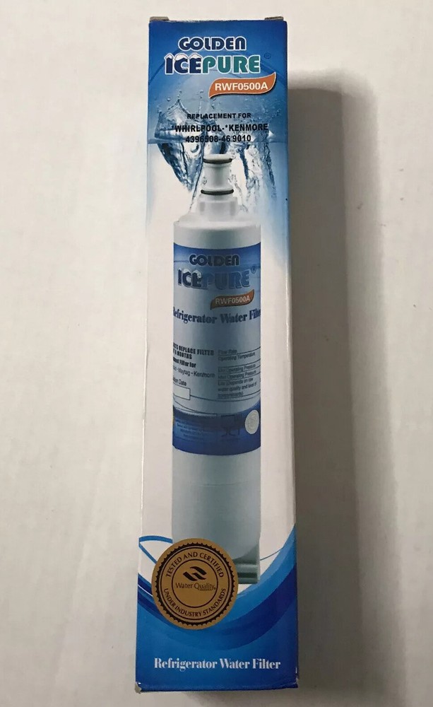GOLDEN ICEPURE RWF0500A Refrigerator Water Filter 4-Pack Replacement  
