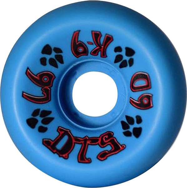 DOGTOWN K-9 60mm 97a NEON BLUE WHEELS SET