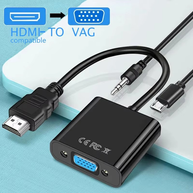 HDMI Male to VGA Female Adapter Converter Cable for Video HDTV DVD PC 1080P