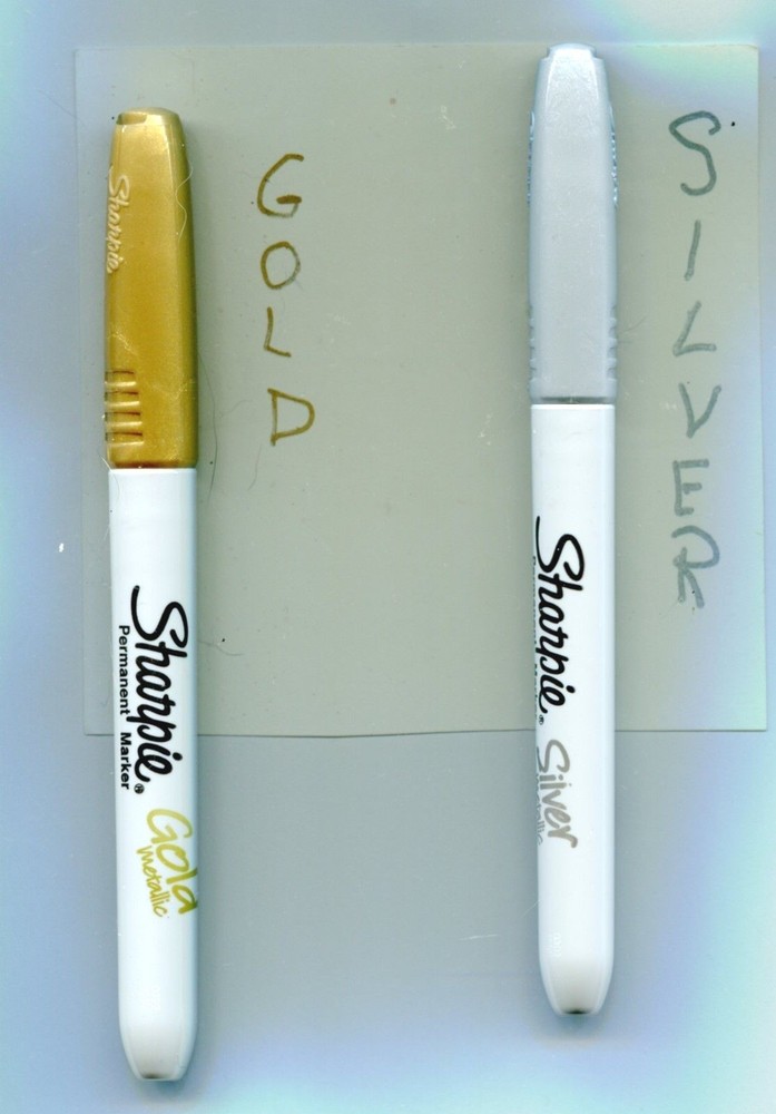 Sharpie Permanent Metallic Marker Fine Pt. Choose Gold OR Silver Quilling/Cards