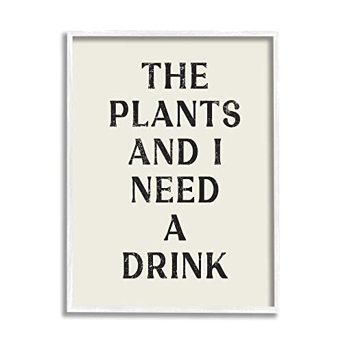 Need a Drink Humorous Plant Parent Weathered Text, Design by Lil' Rue