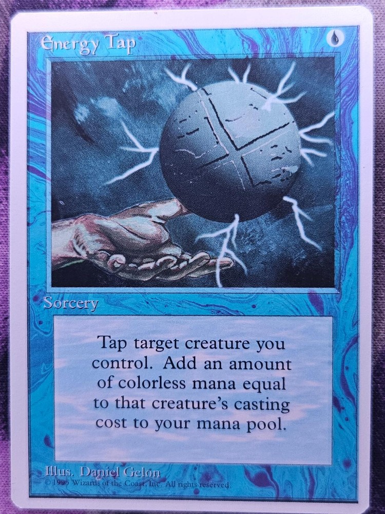 Energy Tap Common Fourth Edition Magic: The Gathering Moderately Played