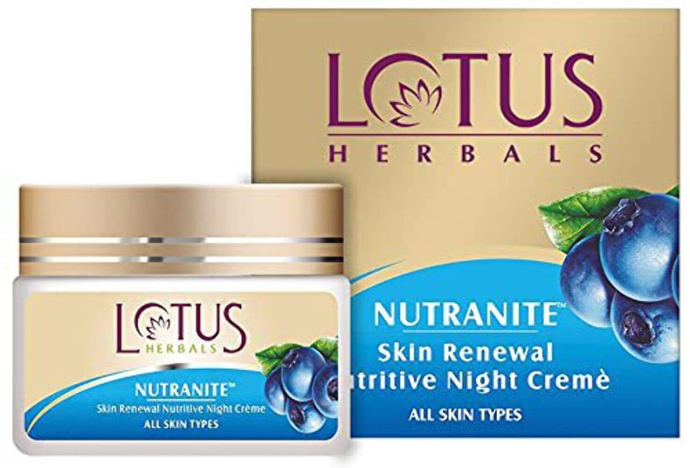 Lotus Herbals Nutranite Skin Renewal Nutritive Night Cream - 50g