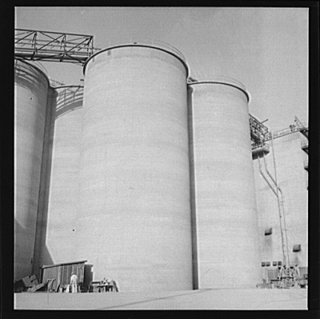 Photo:Las Vegas Nevada 1930s Giant Grain Silos Industrial Storage