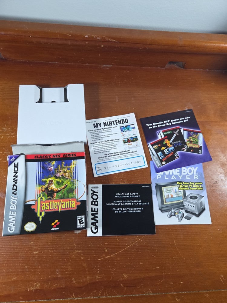 Castlevania Classic NES Series (Nintendo Game Boy Advance, 2004 Box Only NO Game