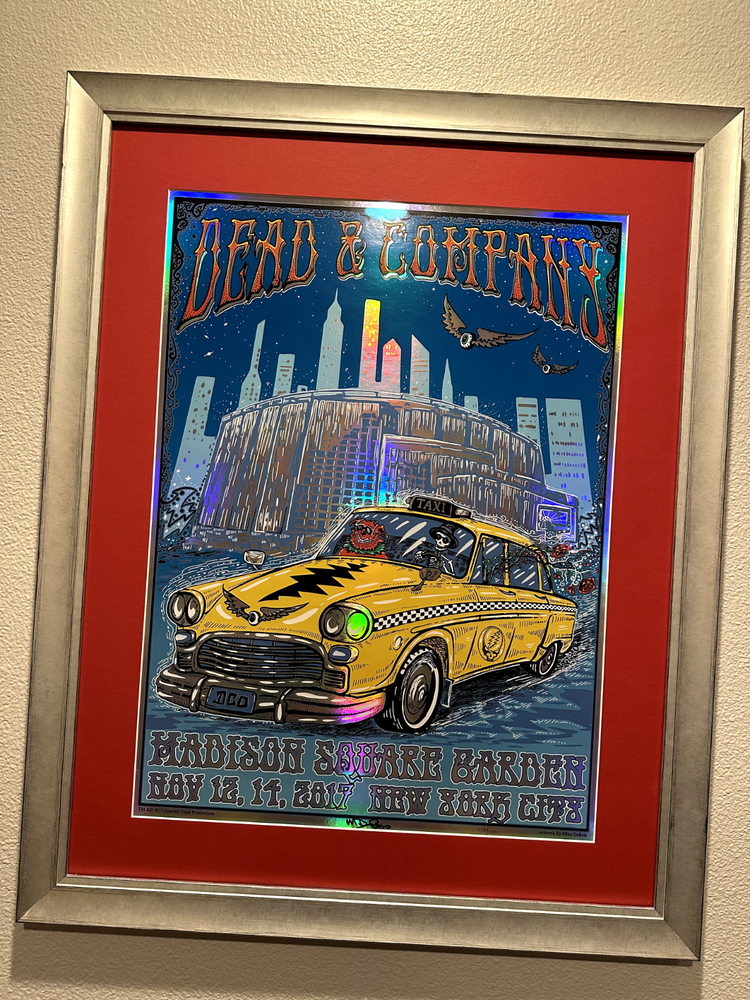 Framed Dead & Company Poster - Nov 12, 14, 2017 Madison Square Garden, NYC, NY