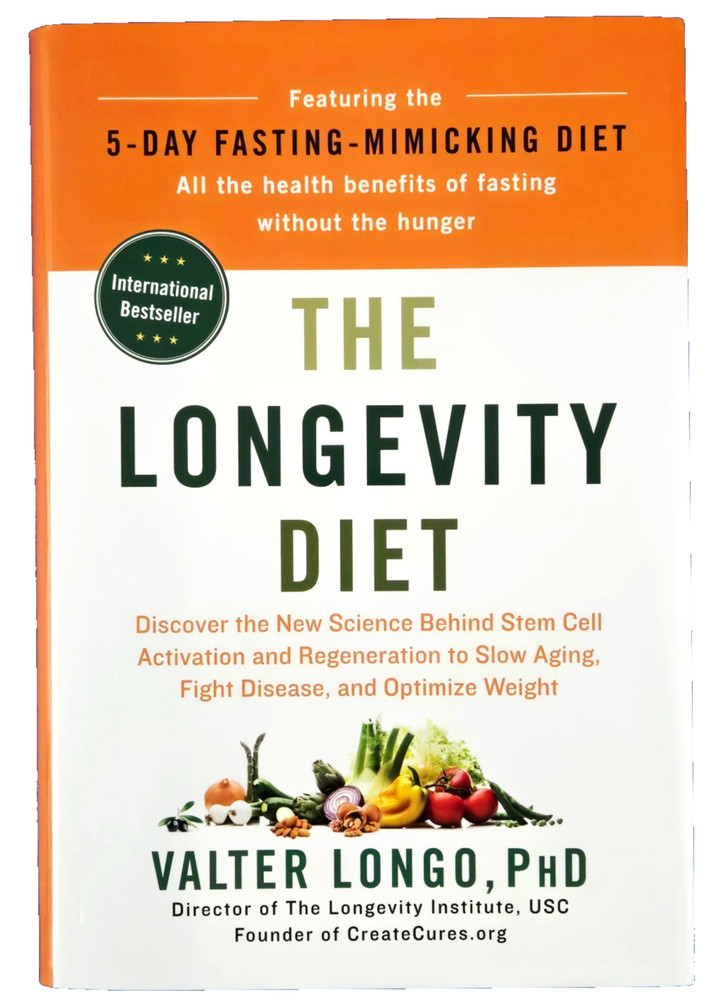 The Longevity Diet: By Valter Longo Free Shipping Hardcover Book