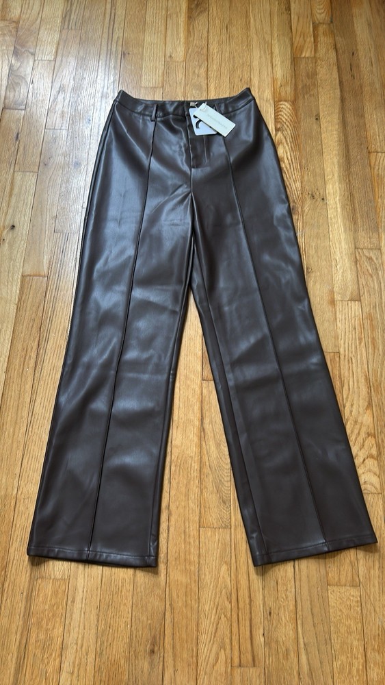 New With Tags Commense Faux Leather Pants Size Medium