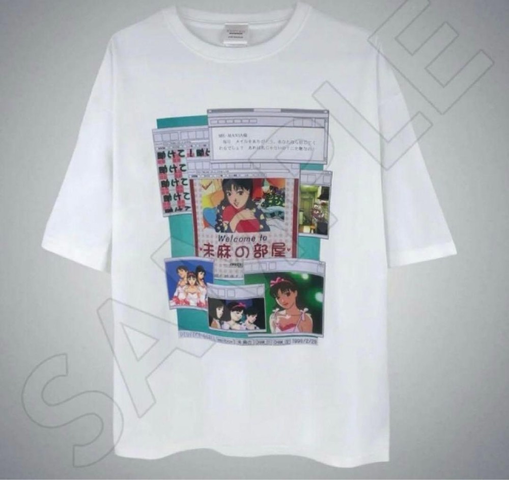 PERFECT BLUE T-shirt L Mima's room Satoshi Kon with bonus card