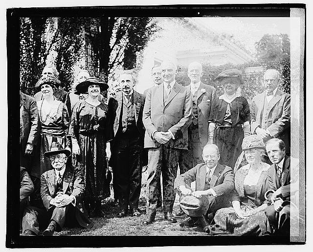 Harding,Professor Einstein & wife,April 1921,President of the United States