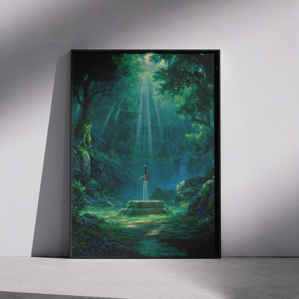 The Legend of Zelda Poster – Link Anime Game Print - Wall Art Gift Decor