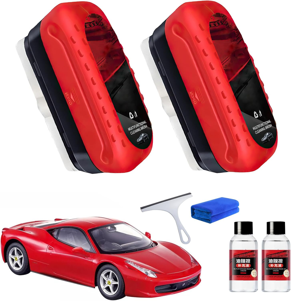 Automotive Oil Film Cleaning Brush, Glass Cleaning Board, Hydrophobic Glass Coat