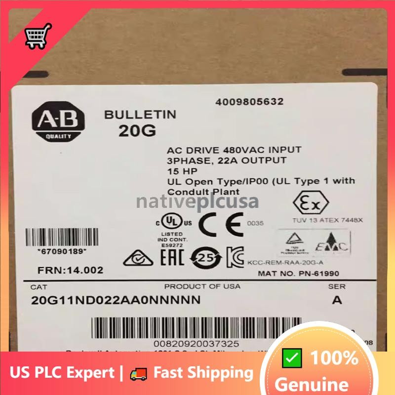 Allen-Bradley  Original Genuine Inverter 20G11ND022AA0NNNNN US Free Tax