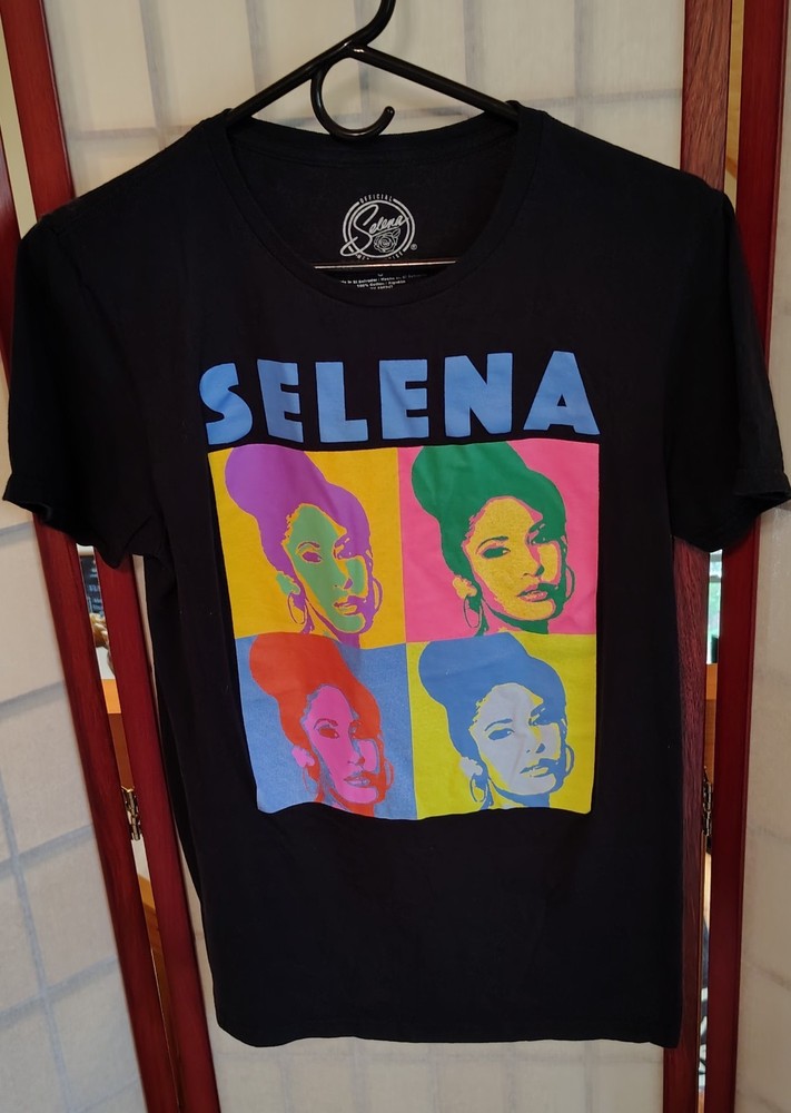Selena Men's Black Graphic Print Crew Neck Short Sleeve T-Shirt Size S