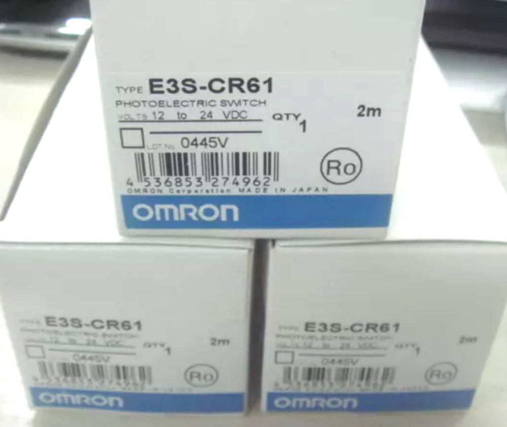 NEW Omron E3S-CR61 Photoelectric Switch Sensor E3SCR61 10-30VDC 2M