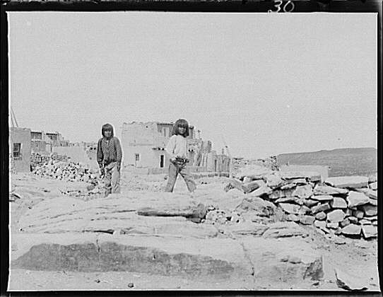 Photo:Acoma Pueblo New Mexico Indian Children 1890s Arnold Genthe