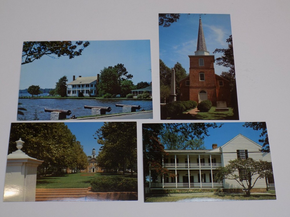 Edenton Chowan County North Carolina Postcard Lot James Iredell Courthouse Set
