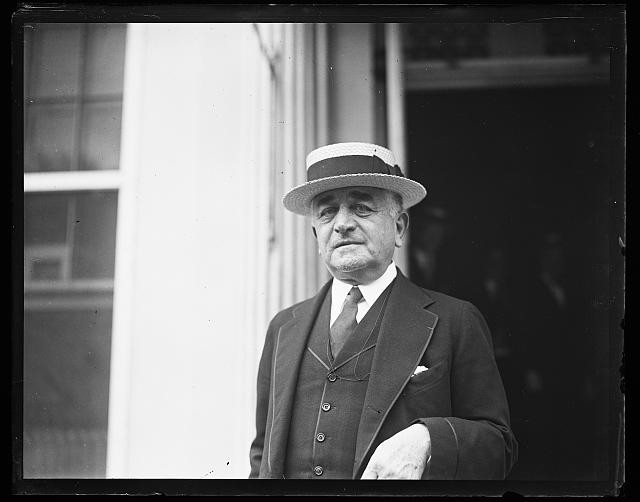 Photo:White House Washington DC 1923 Man in Straw Boater Hat Suit