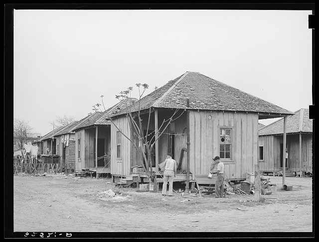 Photo:San Antonio Texas Mexican Quarter Row of Houses 1939 Mar.