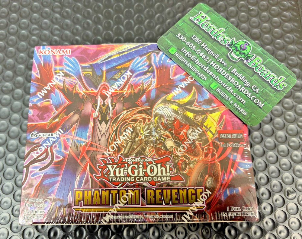 Yu-Gi-Oh Phantom Revenge 1st Edition Booster Box (24 Packs) FACTORY SEALED