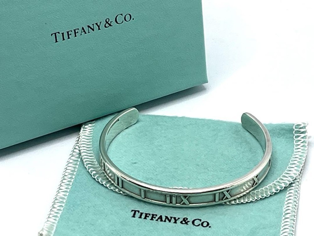Tiffany Atlas Bangle Bracelet 925 Sterling Silver 1995 New