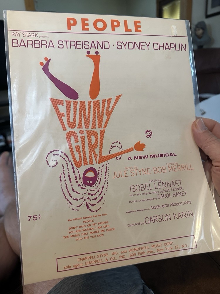 M ‘People’ Stage Musical Sheet Music FUNNY GIRL (Streisand)