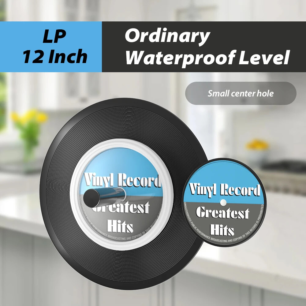 Vinyl Record Label Protector - Waterproof Cleaning Clamp Tool  